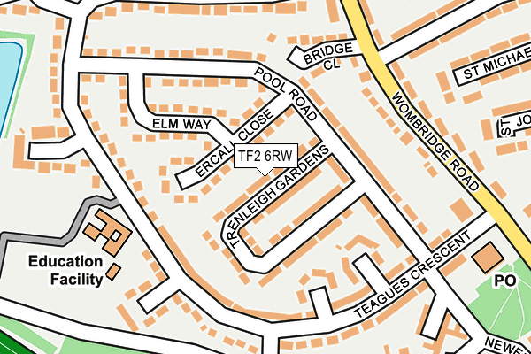 TF2 6RW map - OS OpenMap – Local (Ordnance Survey)