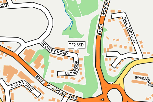 TF2 6SD map - OS OpenMap – Local (Ordnance Survey)