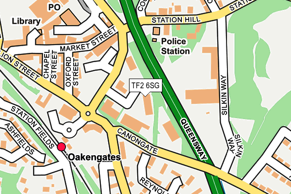 TF2 6SG map - OS OpenMap – Local (Ordnance Survey)