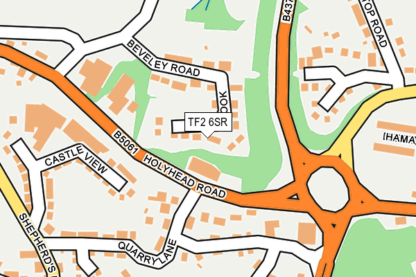 TF2 6SR map - OS OpenMap – Local (Ordnance Survey)