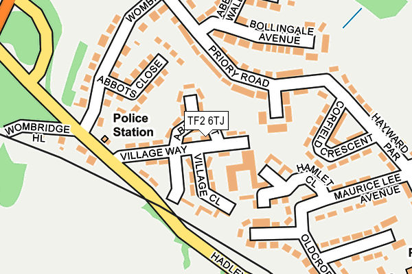TF2 6TJ map - OS OpenMap – Local (Ordnance Survey)