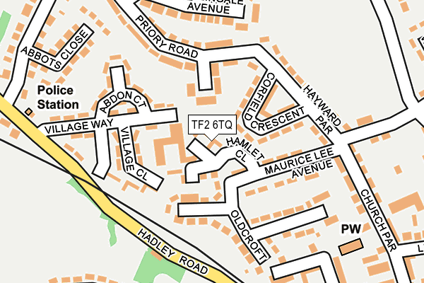 TF2 6TQ map - OS OpenMap – Local (Ordnance Survey)