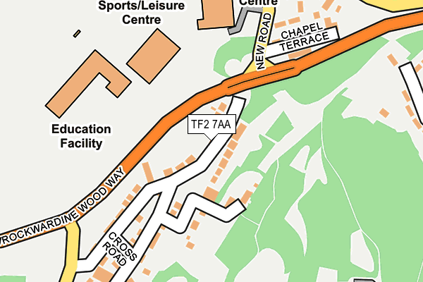 TF2 7AA map - OS OpenMap – Local (Ordnance Survey)