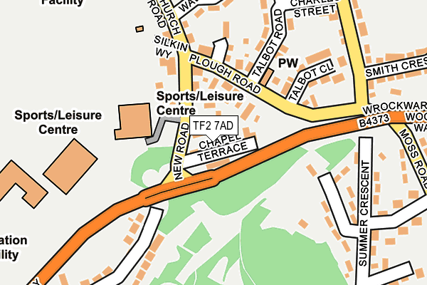 TF2 7AD map - OS OpenMap – Local (Ordnance Survey)