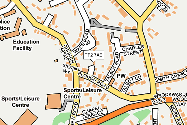 TF2 7AE map - OS OpenMap – Local (Ordnance Survey)