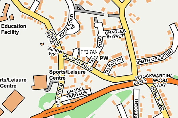 TF2 7AN map - OS OpenMap – Local (Ordnance Survey)