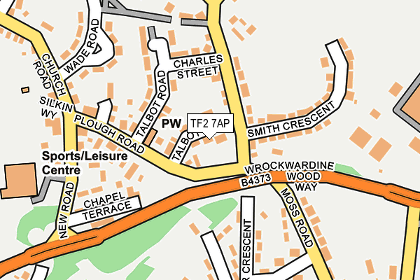 TF2 7AP map - OS OpenMap – Local (Ordnance Survey)