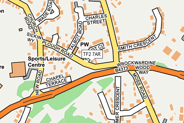 TF2 7AR map - OS OpenMap – Local (Ordnance Survey)