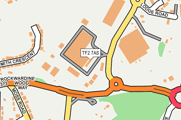 TF2 7AS map - OS OpenMap – Local (Ordnance Survey)