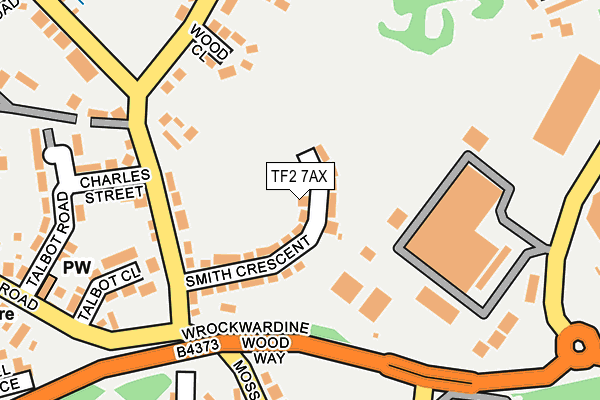TF2 7AX map - OS OpenMap – Local (Ordnance Survey)