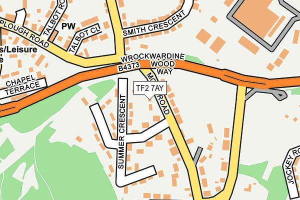TF2 7AY map - OS OpenMap – Local (Ordnance Survey)