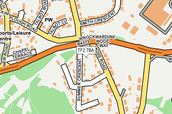 TF2 7BA map - OS OpenMap – Local (Ordnance Survey)