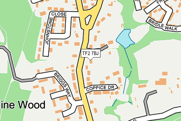 TF2 7BJ map - OS OpenMap – Local (Ordnance Survey)