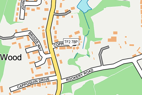 TF2 7BP map - OS OpenMap – Local (Ordnance Survey)