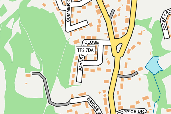 TF2 7DA map - OS OpenMap – Local (Ordnance Survey)