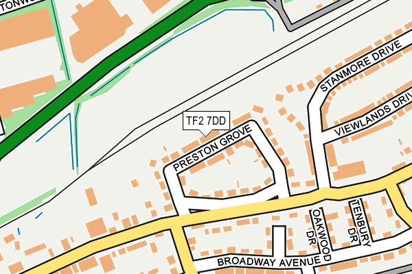 TF2 7DD map - OS OpenMap – Local (Ordnance Survey)