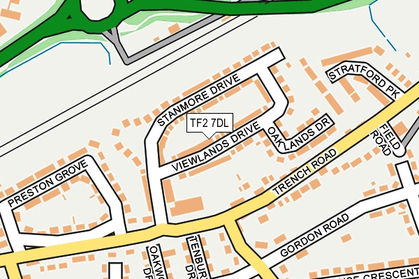 TF2 7DL map - OS OpenMap – Local (Ordnance Survey)