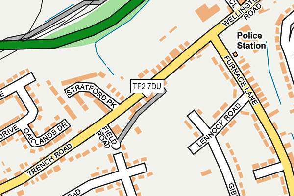 TF2 7DU map - OS OpenMap – Local (Ordnance Survey)