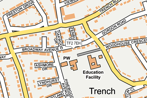 TF2 7EH map - OS OpenMap – Local (Ordnance Survey)