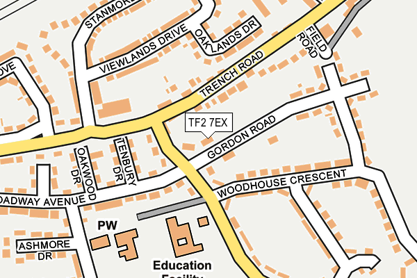 TF2 7EX map - OS OpenMap – Local (Ordnance Survey)