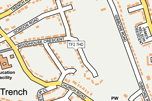 TF2 7HD map - OS OpenMap – Local (Ordnance Survey)