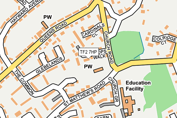 TF2 7HP map - OS OpenMap – Local (Ordnance Survey)