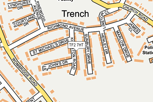 TF2 7HT map - OS OpenMap – Local (Ordnance Survey)