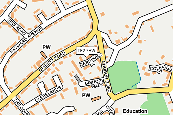 TF2 7HW map - OS OpenMap – Local (Ordnance Survey)
