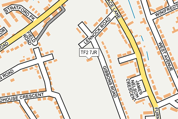 TF2 7JR map - OS OpenMap – Local (Ordnance Survey)