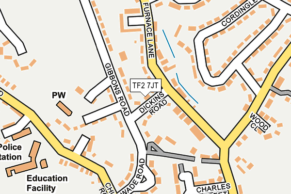 TF2 7JT map - OS OpenMap – Local (Ordnance Survey)