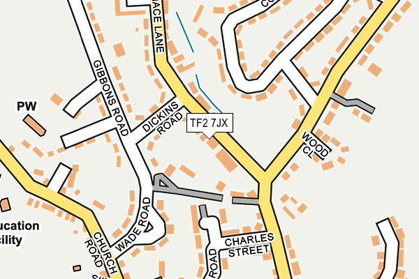 TF2 7JX map - OS OpenMap – Local (Ordnance Survey)