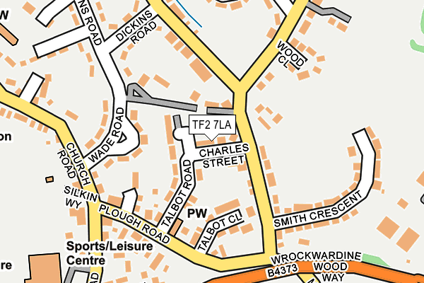TF2 7LA map - OS OpenMap – Local (Ordnance Survey)