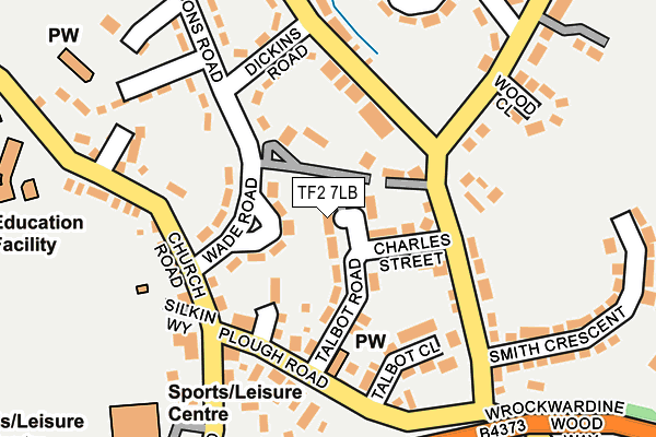 TF2 7LB map - OS OpenMap – Local (Ordnance Survey)