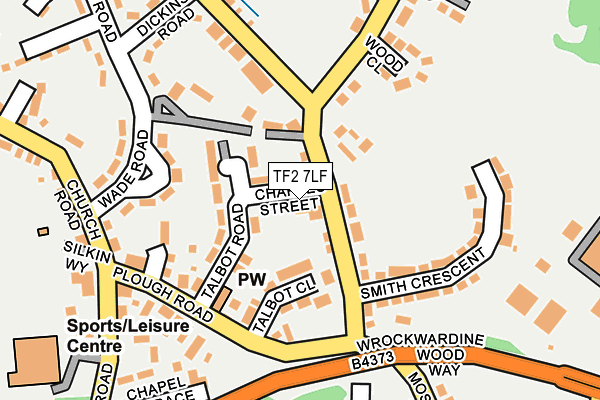 TF2 7LF map - OS OpenMap – Local (Ordnance Survey)