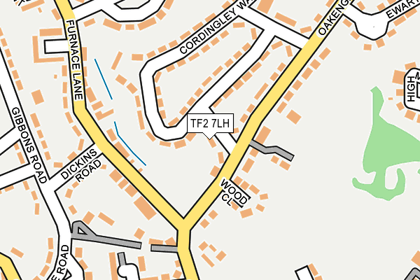 TF2 7LH map - OS OpenMap – Local (Ordnance Survey)