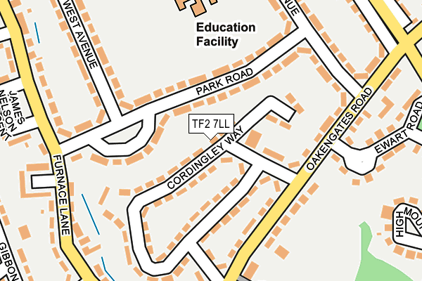 TF2 7LL map - OS OpenMap – Local (Ordnance Survey)