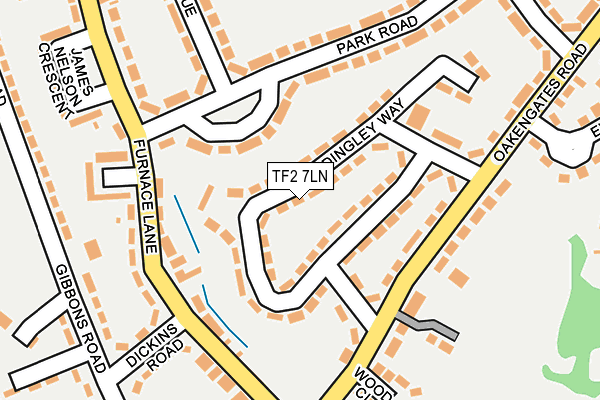 TF2 7LN map - OS OpenMap – Local (Ordnance Survey)