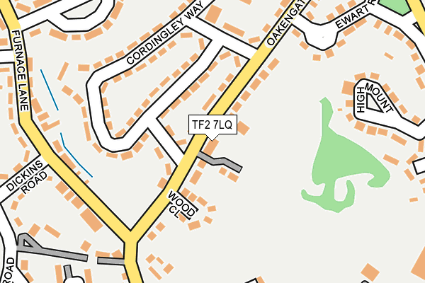 TF2 7LQ map - OS OpenMap – Local (Ordnance Survey)