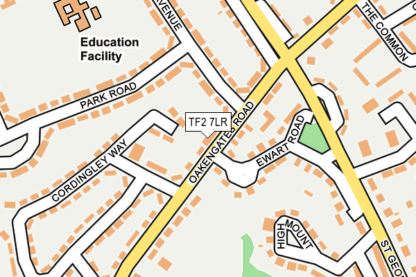 TF2 7LR map - OS OpenMap – Local (Ordnance Survey)