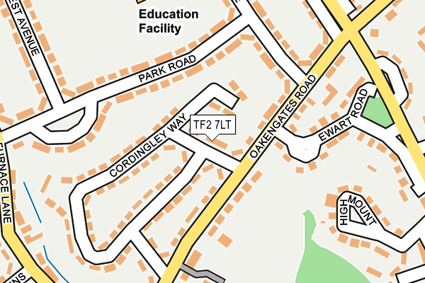 TF2 7LT map - OS OpenMap – Local (Ordnance Survey)