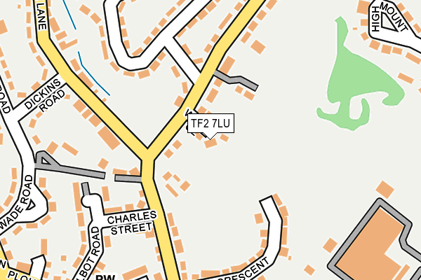 TF2 7LU map - OS OpenMap – Local (Ordnance Survey)