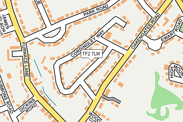 TF2 7LW map - OS OpenMap – Local (Ordnance Survey)