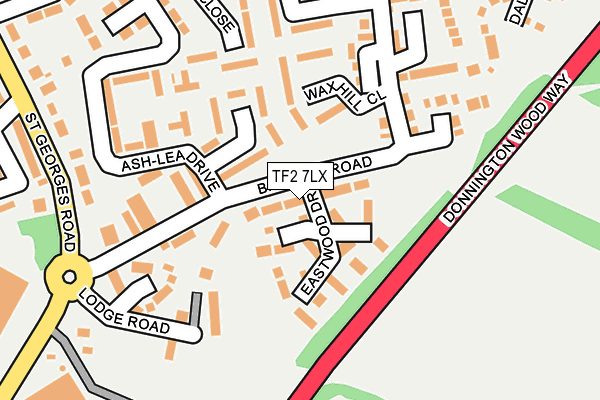 TF2 7LX map - OS OpenMap – Local (Ordnance Survey)