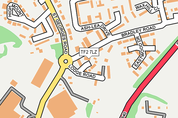 TF2 7LZ map - OS OpenMap – Local (Ordnance Survey)