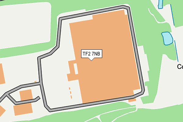 TF2 7NB map - OS OpenMap – Local (Ordnance Survey)