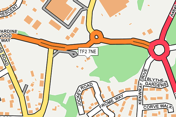 TF2 7NE map - OS OpenMap – Local (Ordnance Survey)