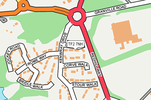 TF2 7NH map - OS OpenMap – Local (Ordnance Survey)