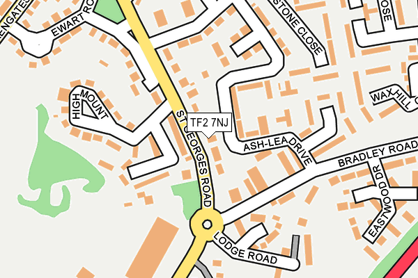 TF2 7NJ map - OS OpenMap – Local (Ordnance Survey)