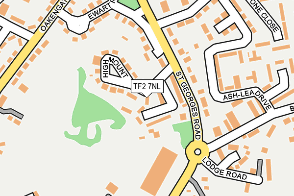 TF2 7NL map - OS OpenMap – Local (Ordnance Survey)