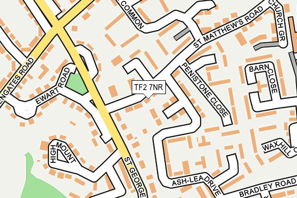 TF2 7NR map - OS OpenMap – Local (Ordnance Survey)